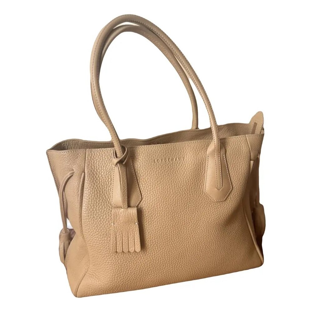 AUTHENTICATED LONGCHAMP Penelope Leather Tote Bag (LARGE) Paris RTW Runway 2016